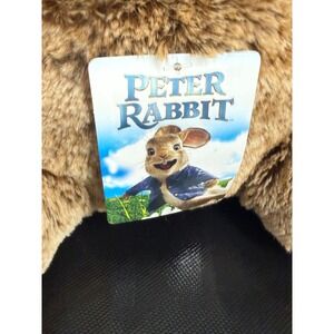 Peter Rabbit Plush Easter Basket Blue Jacket Soft Toy Treat Bucket  Faux Fur